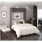 Bestar Cielo 60W 59W Full Murphy Bed, Bark Grey & White 80183-47 - alternate 9